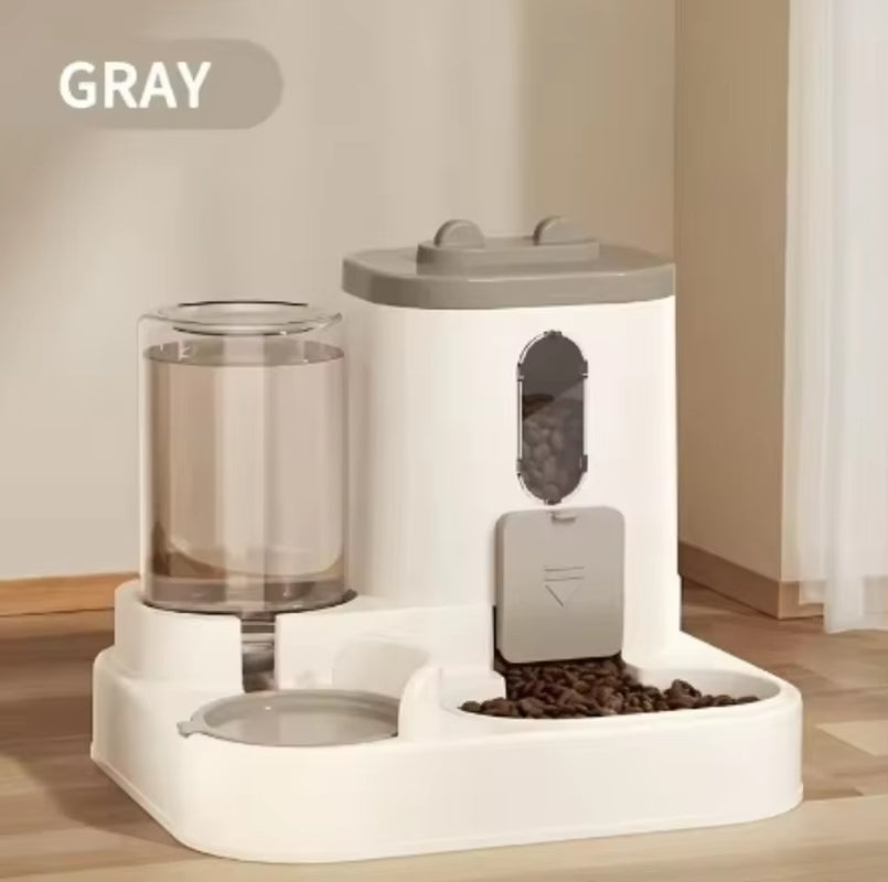 2In 1 Cat Food Dispenser Water and Food Integrated Fully Automatic Cat Food Feeding and Water Dispenser Cute Water Dispenser