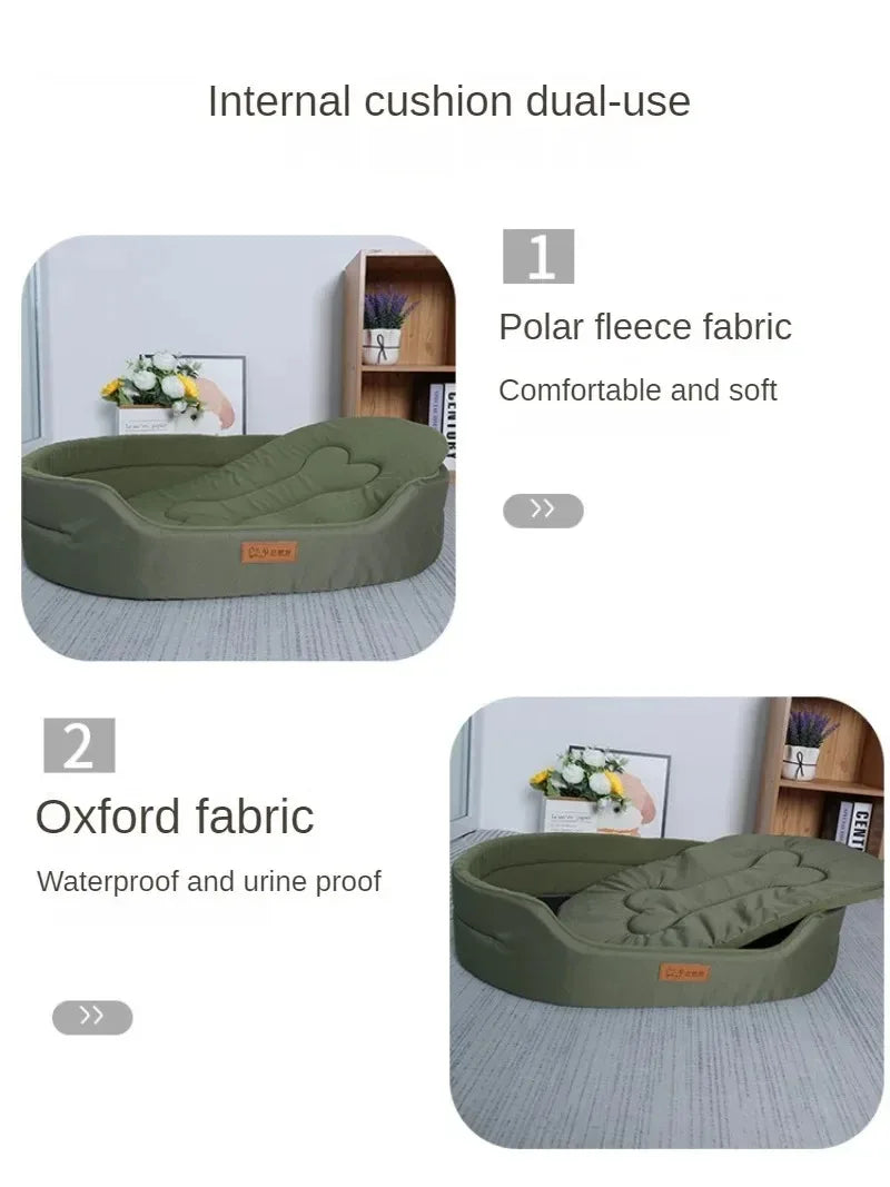 Fluffy Pet Sofa Bed – Soft Dog Cushion for Small, Medium & Large Pets | Cozy Cat & Puppy Blanket Bed