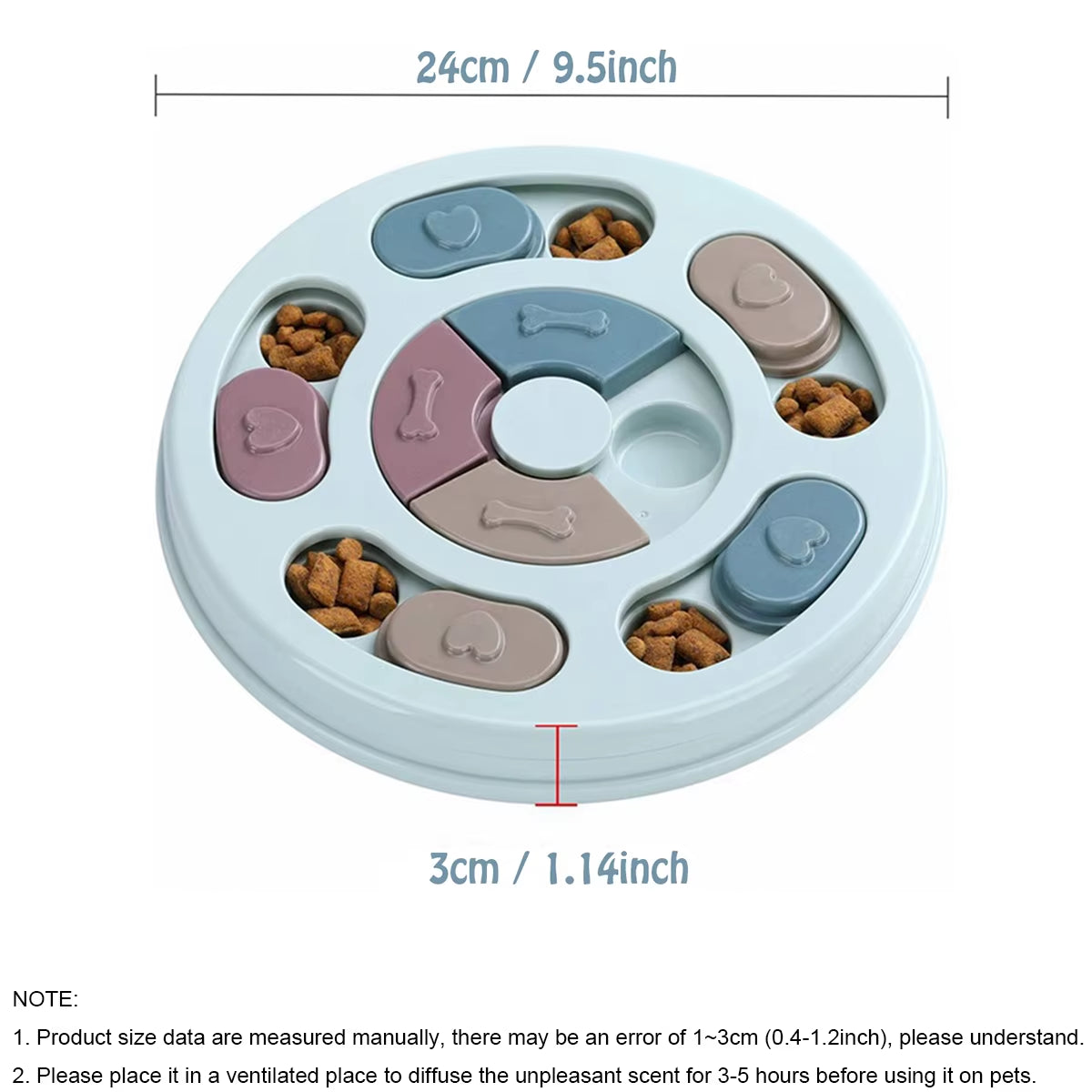 Dog Food Hiding Bowl, Slow Food Training, Dog Educational Toy to Relieve Boredom, Interactive Educational Feeding Toy