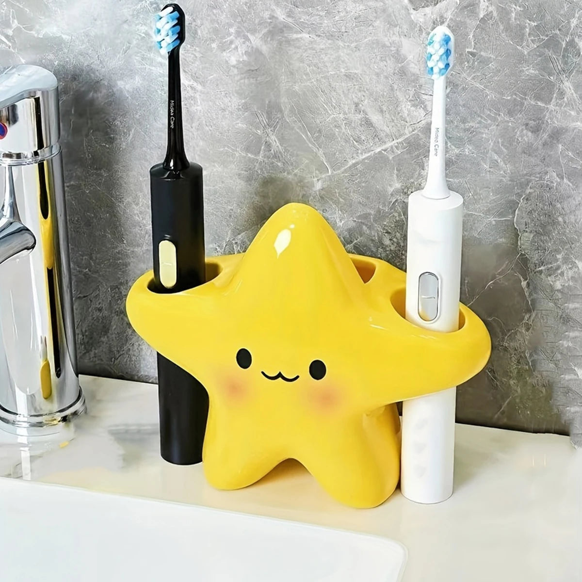 Star-Shaped Toothbrush Holder 