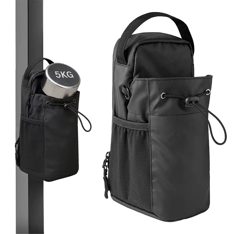 Magnetic Gym Bag Large Capacity Magnetic Carrier Bag with Phone Pocket Portable Gym Water Bottle Pouch Gym Accessories Organizer