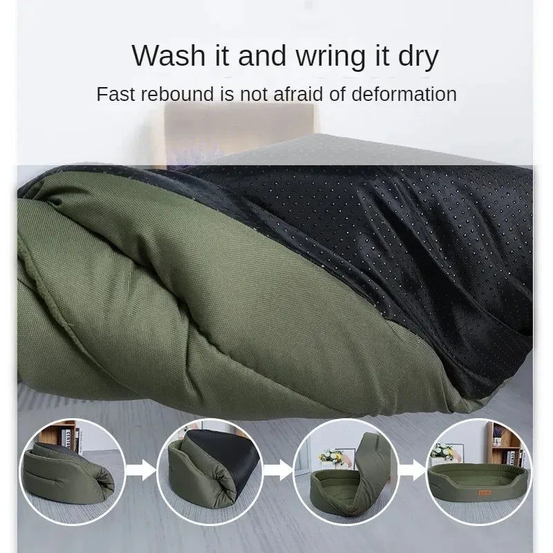 Fluffy Pet Sofa Bed – Soft Dog Cushion for Small, Medium & Large Pets | Cozy Cat & Puppy Blanket Bed
